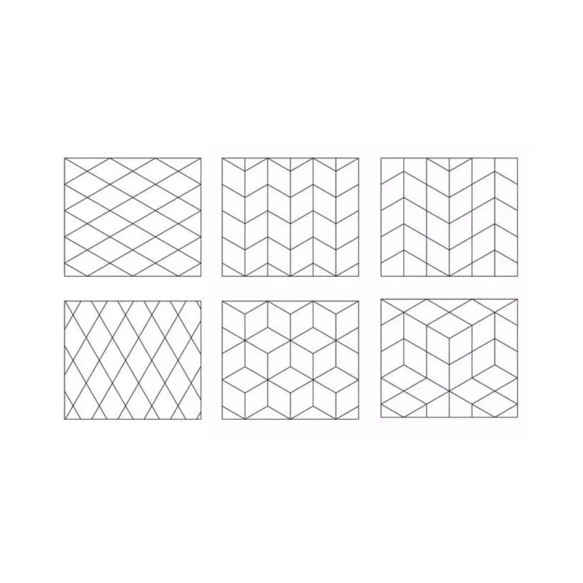 DIAMOND STRIPE 3D Cork Acoustic Wall Panels possible configurations blueprint DecorMania.eu