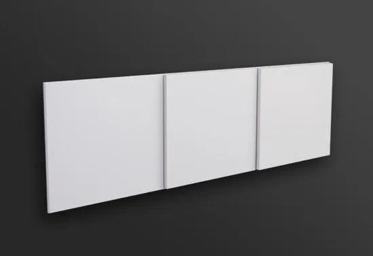 DOMINO 3D Polyurethane Wall Art Panel on grey background DecorMania.eu