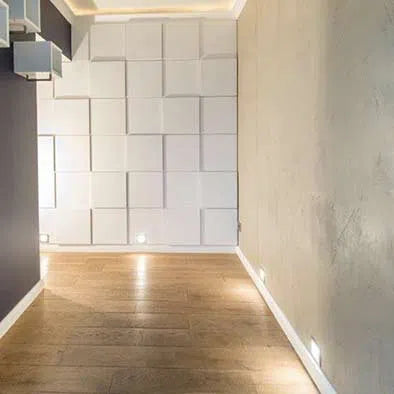 DOMINO 3D Polyurethane Wall Art Panel in hallway DecorMania.eu