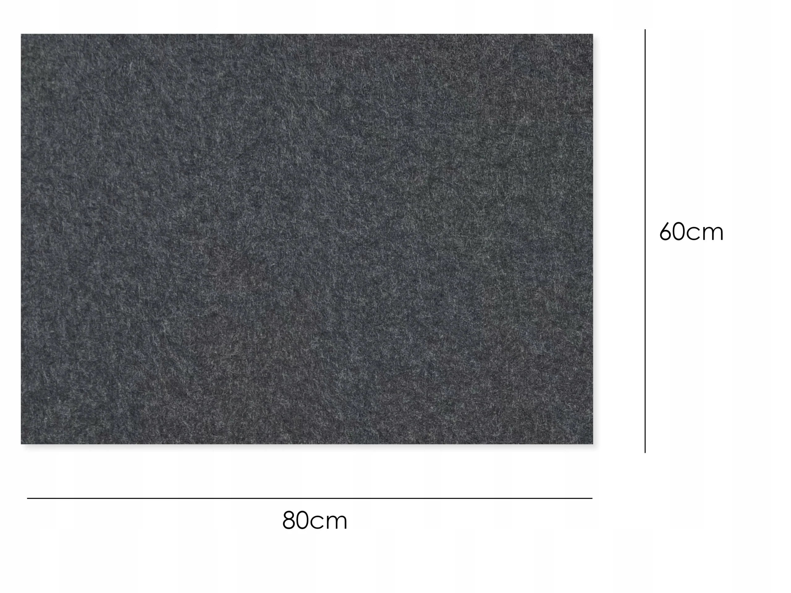 Decorative 3D PET Felt Wall Tiles - RECTANGLE 80x60 dimensions on white background Decormania.eu