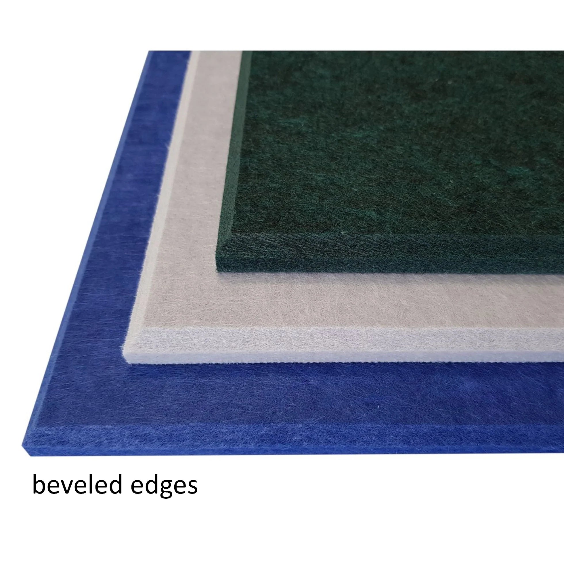 Decorative 3D PET Felt Wall Tiles - SQUARE 20x20 beveled edges on white background Decormania.eu