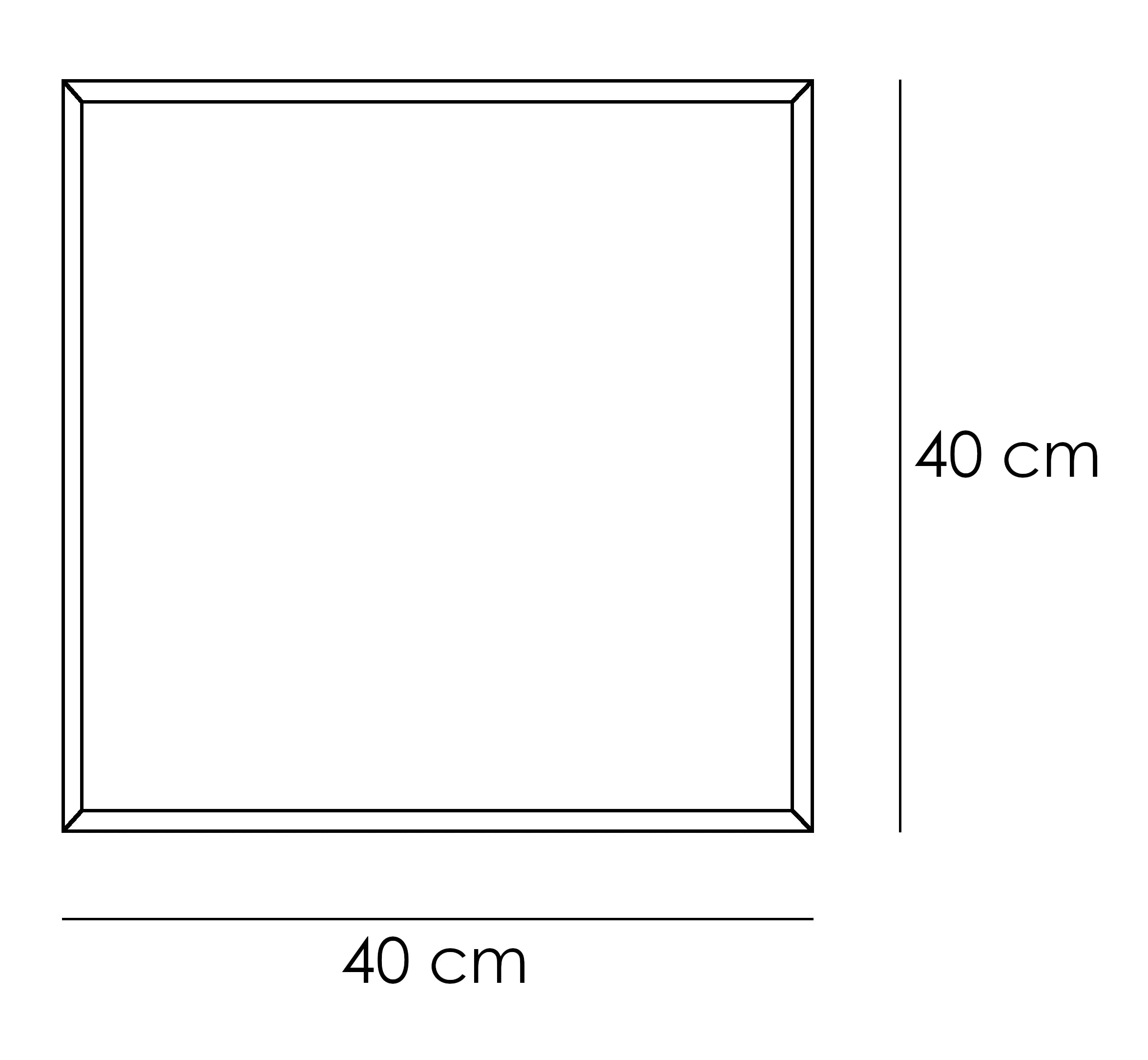 Decorative 3D PET Felt Wall Tiles - SQUARE 40x40 dimensions on white background Decormania.eu