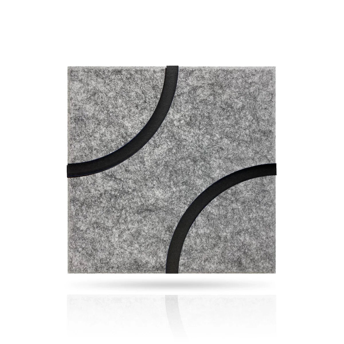 Decorative 3D PET Felt Wall Tiles - SQUARE Deco 40x40 on white background Decormania.eu