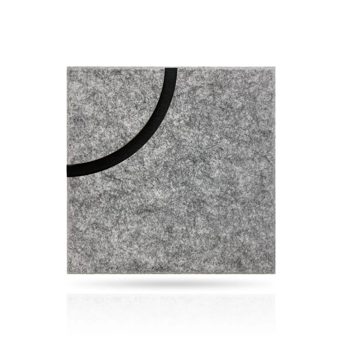 Decorative 3D PET Felt Wall Tiles - SQUARE Deco 40x40 on white background Decormania.eu