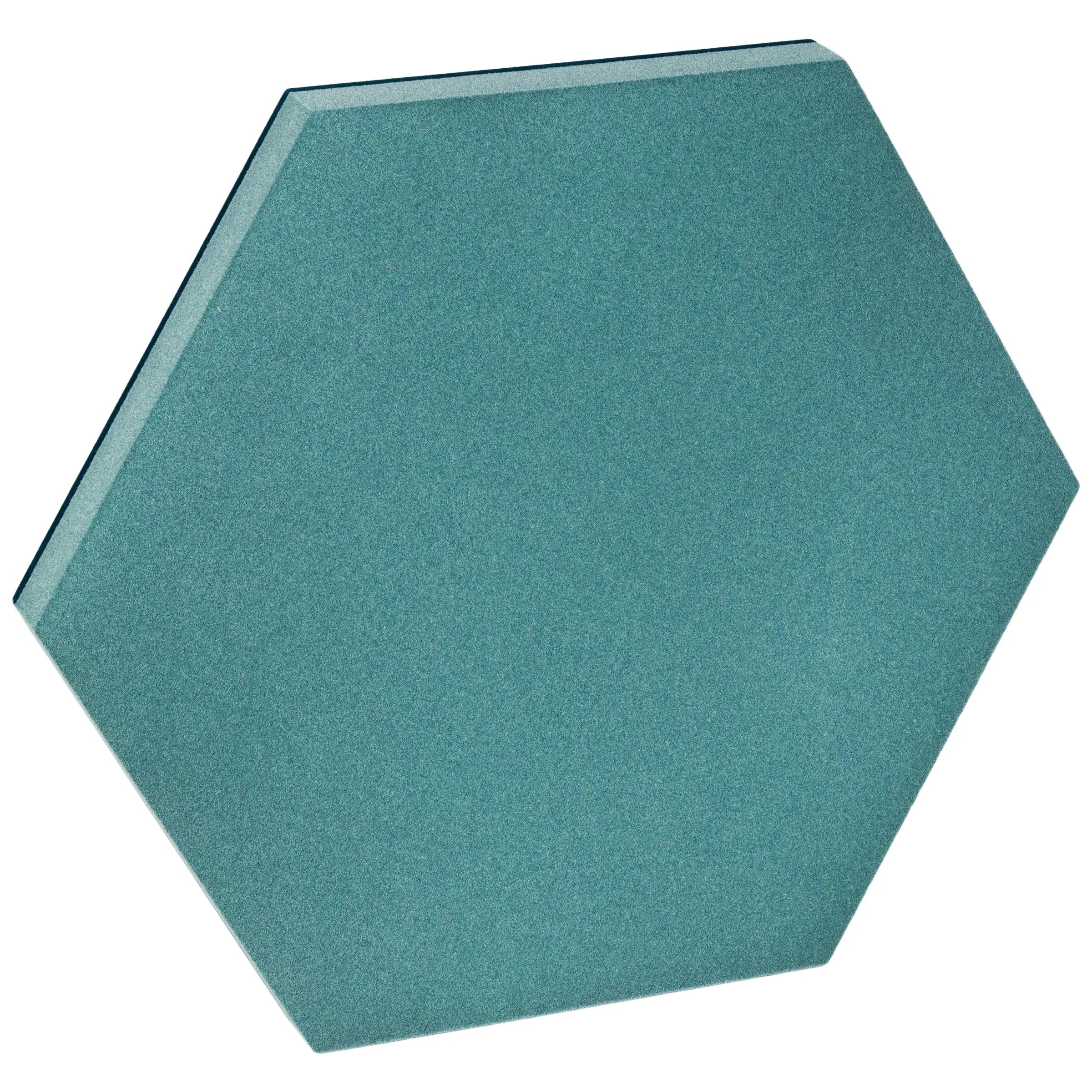 Decorative Glass Wall Panels - Acoustic Hexa L on white background DecorMania.eu