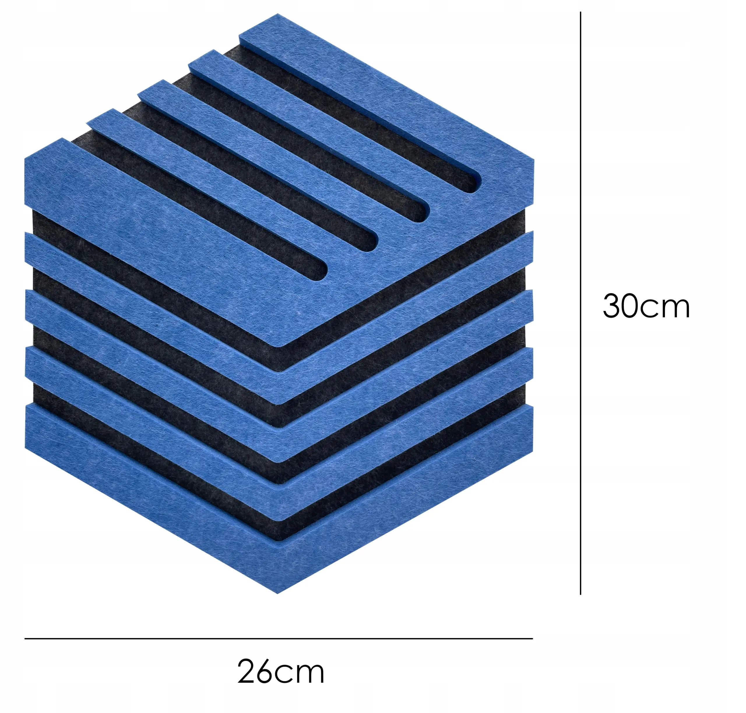 Decorative 3D Felt Wall Tiles DECO1 with dimensions Decormania EU