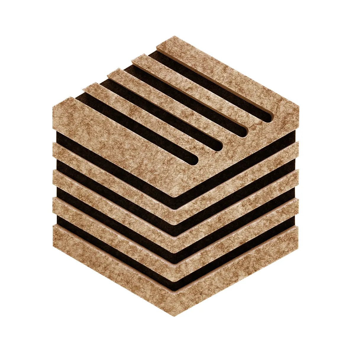 Decorative 3D Felt Wall Tiles DECO1 dark brown swatch Decormania EU