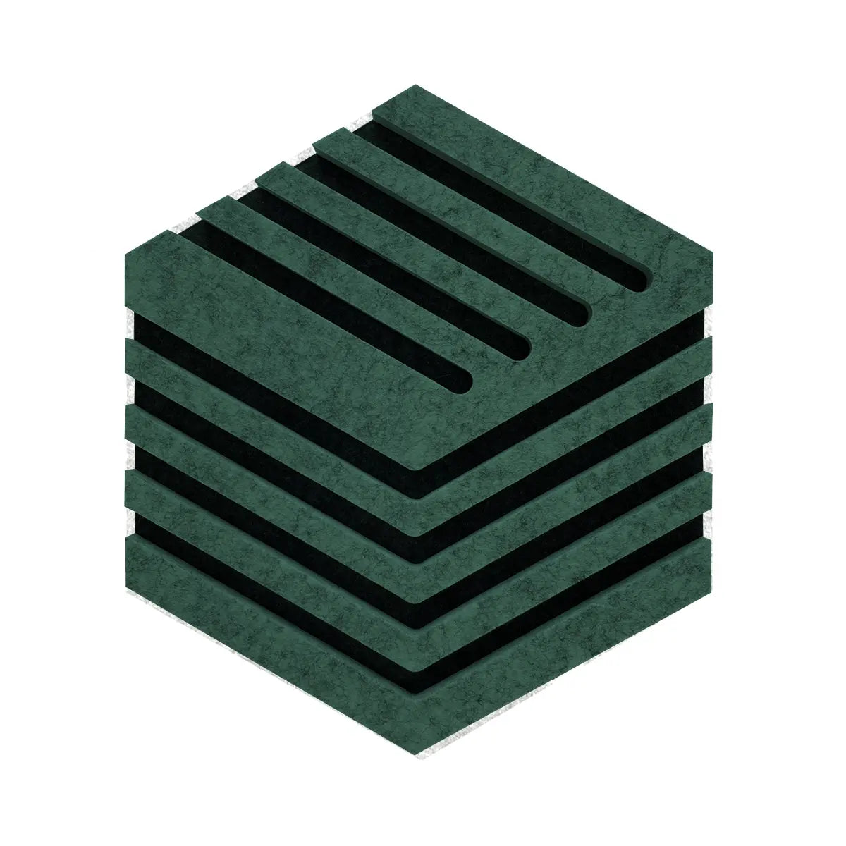 Decorative 3D Felt Wall Tiles DECO1 bottle green swatch Decormania EU