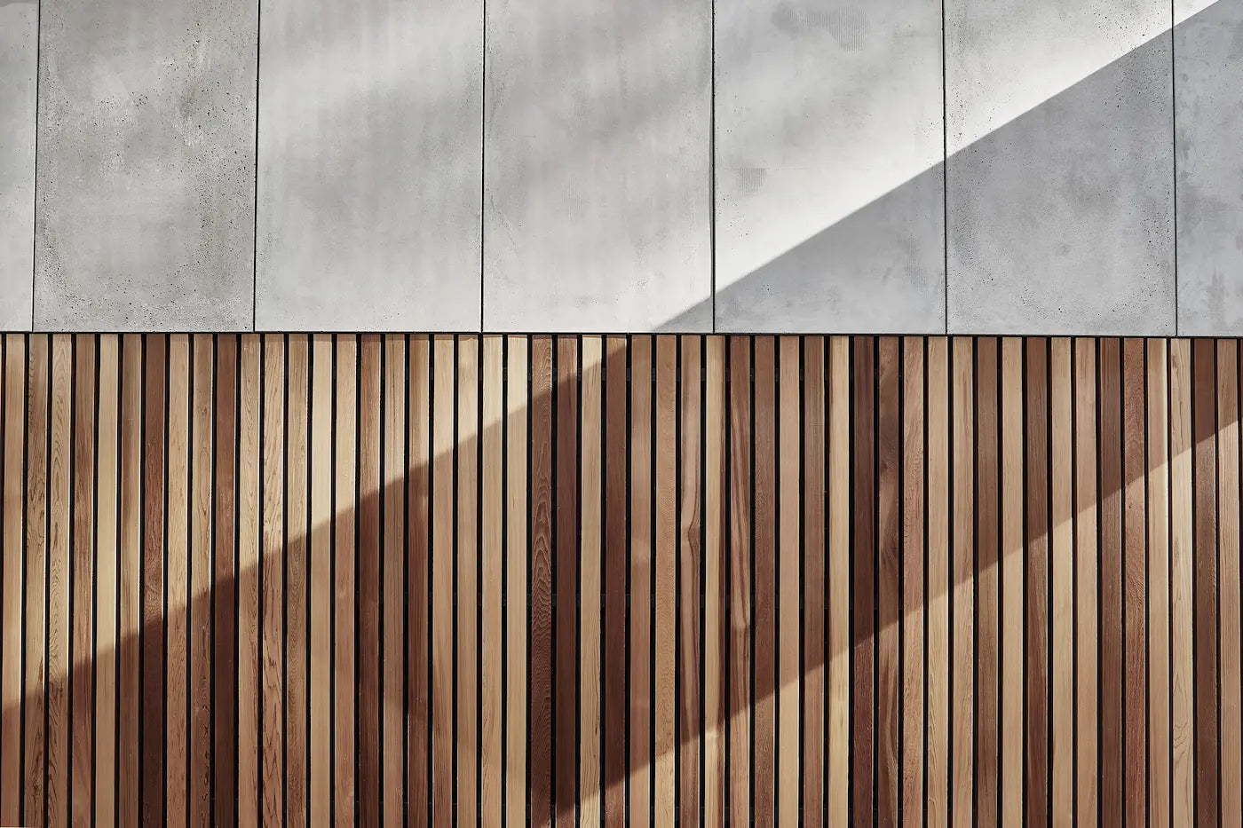 Decorative Industrial Concrete Wall Panels Exterior ANTHRACITE texture of cement and wood DecorMania.eu