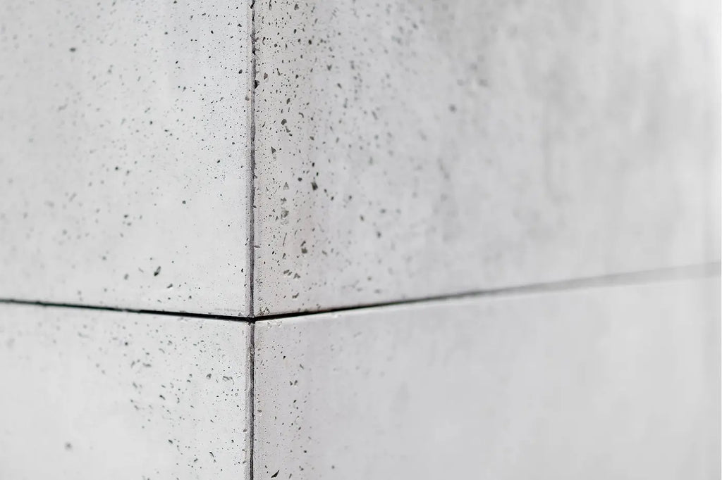 Decorative Industrial Concrete Wall Panels Exterior closeup photo WHITE DecorMania.eu