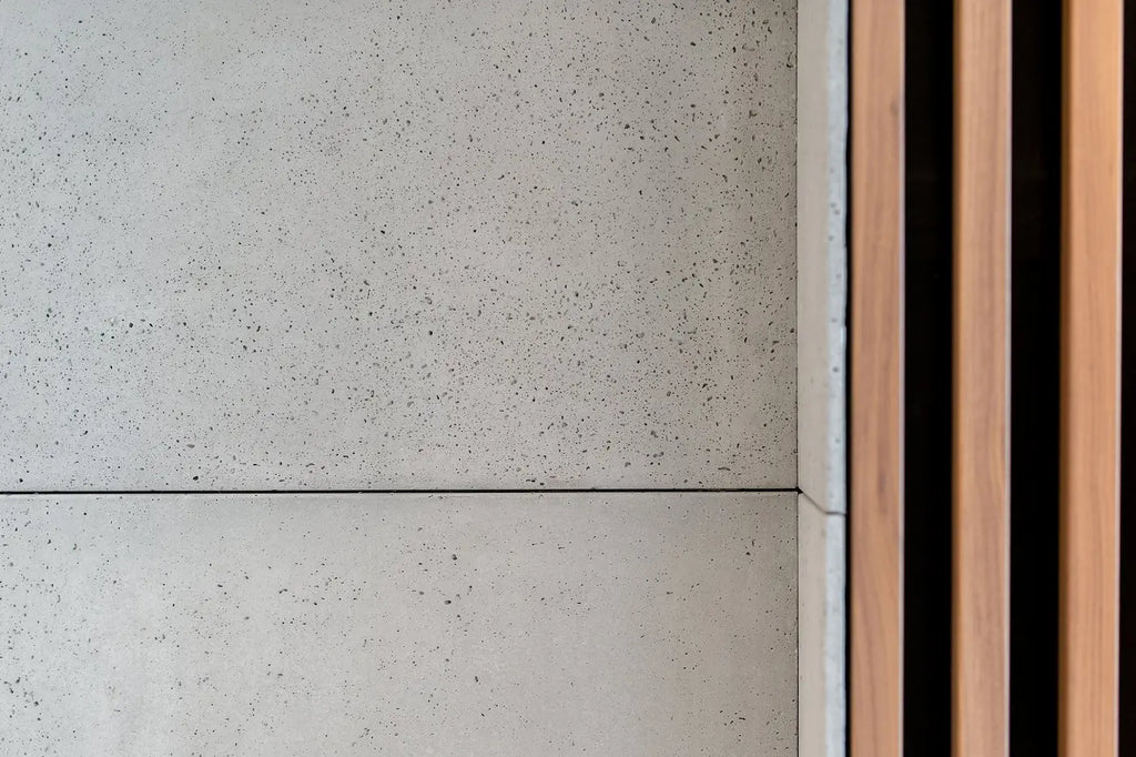 Decorative Industrial Concrete Wall Panels Interior combined with wood NEUTRAL DecorMania.eu