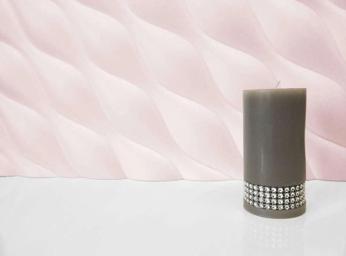 DESERT SANDS Polystyrene Wall Art – 3D Decorative Panels in soft pink colour DecorMania.eu