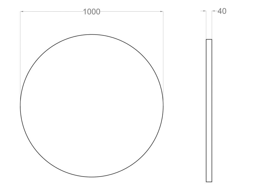 Dot AIR Acoustic Suspended Ceiling Panel dimensions on white background Decormania.eu