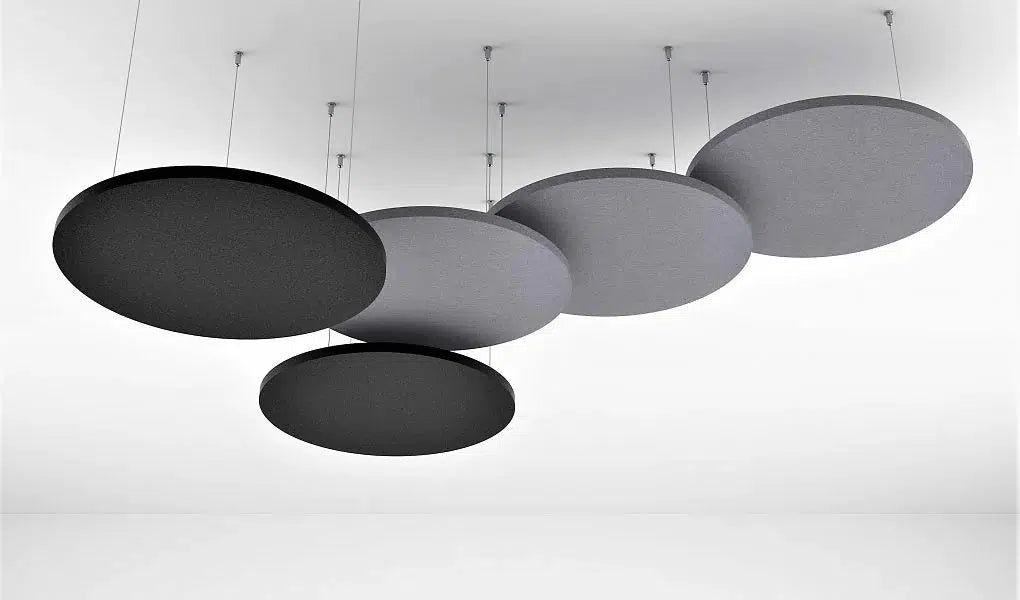 Dot AIR Acoustic Suspended Ceiling Panel grey composition on white background Decormania.eu