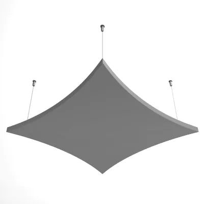 Echo AIR Acoustic Suspended Ceiling Panel grey panel on white background DecorMania.eu