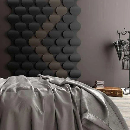FLOW Acoustic Soft 3D Wall Panel decor in bedroom interior Decormania.eu