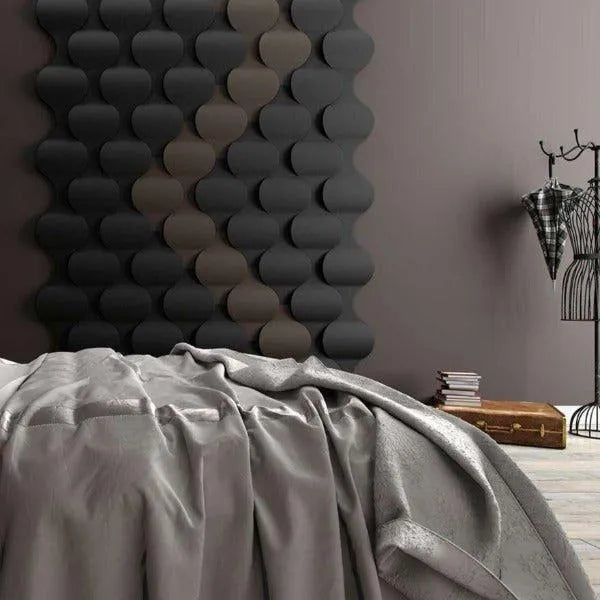 FLOW Acoustic Soft 3D Wall Panel decor in bedroom interior Decormania.eu