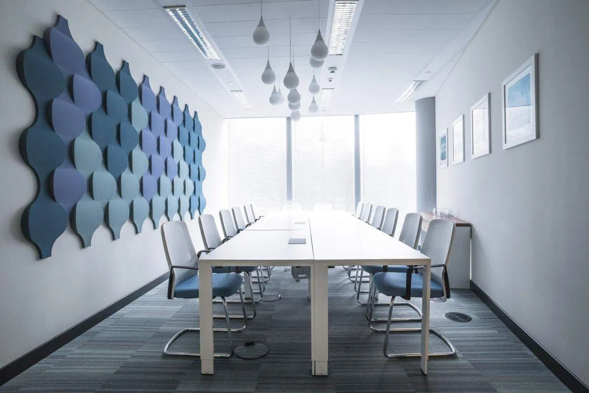 FLOW Acoustic Soft 3D Wall Panel conference room interior Decormania.eu