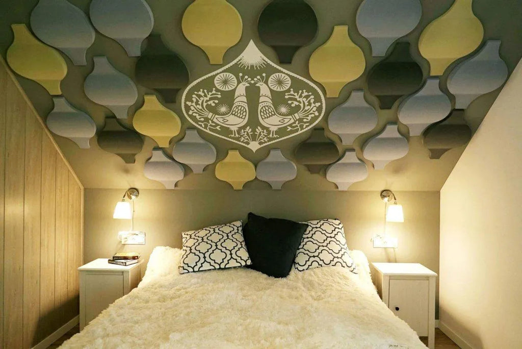 FLOW Acoustic Soft 3D Wall Panel in bedroom interior Decormania.eu
