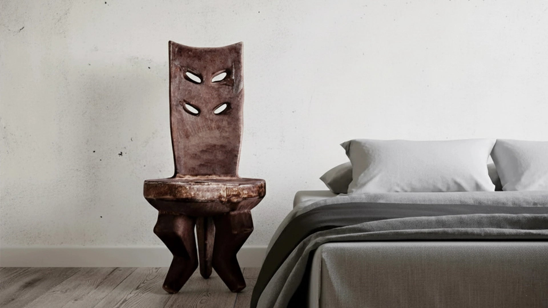 fluffo rift acoustic soft wall panels in bedroom interior Decomania