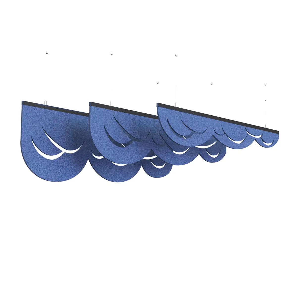 Felt Ceiling Acoustic Baffles - CLOUD colour swatch on white background DecorMania eu