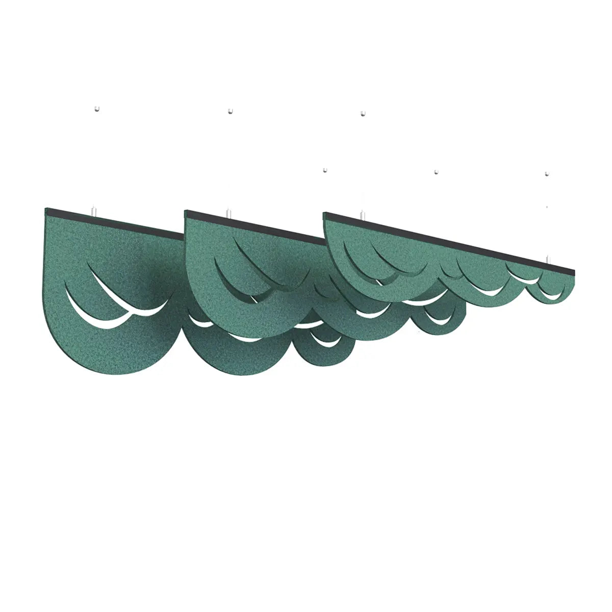 Felt Ceiling Acoustic Baffles - CLOUD colour swatch on white background DecorMania eu