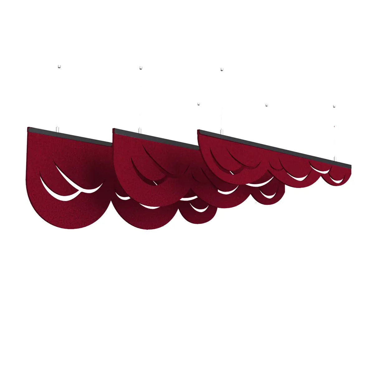 Felt Ceiling Acoustic Baffles - CLOUD colour swatch on white background DecorMania eu