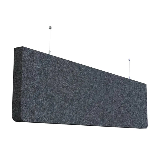 Felt Ceiling Acoustic Baffles - RECTANGLE ROUNDED on white background Decormania EU