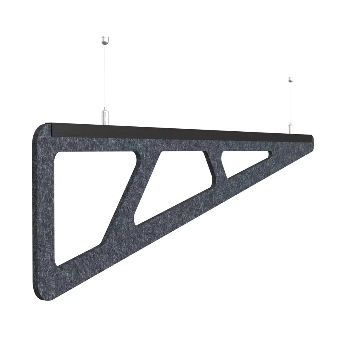 Felt Ceiling Acoustic Baffles - SLANT on white background Decormania EU