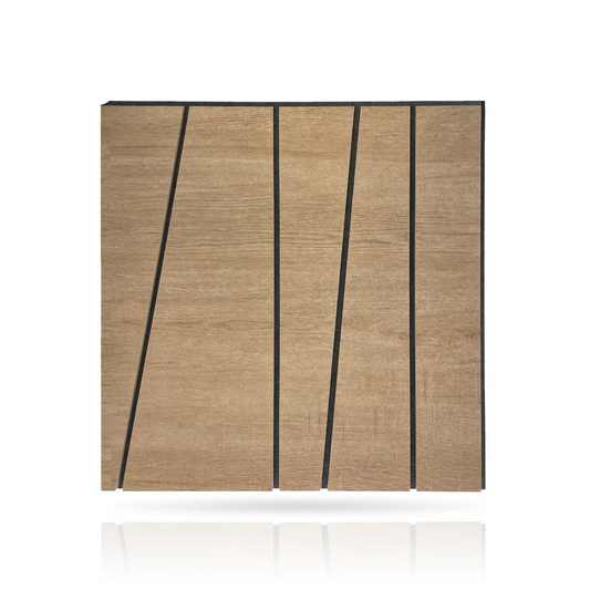 Felt Slatted Acoustic Wall Panels 3 on white background DecorMania EU