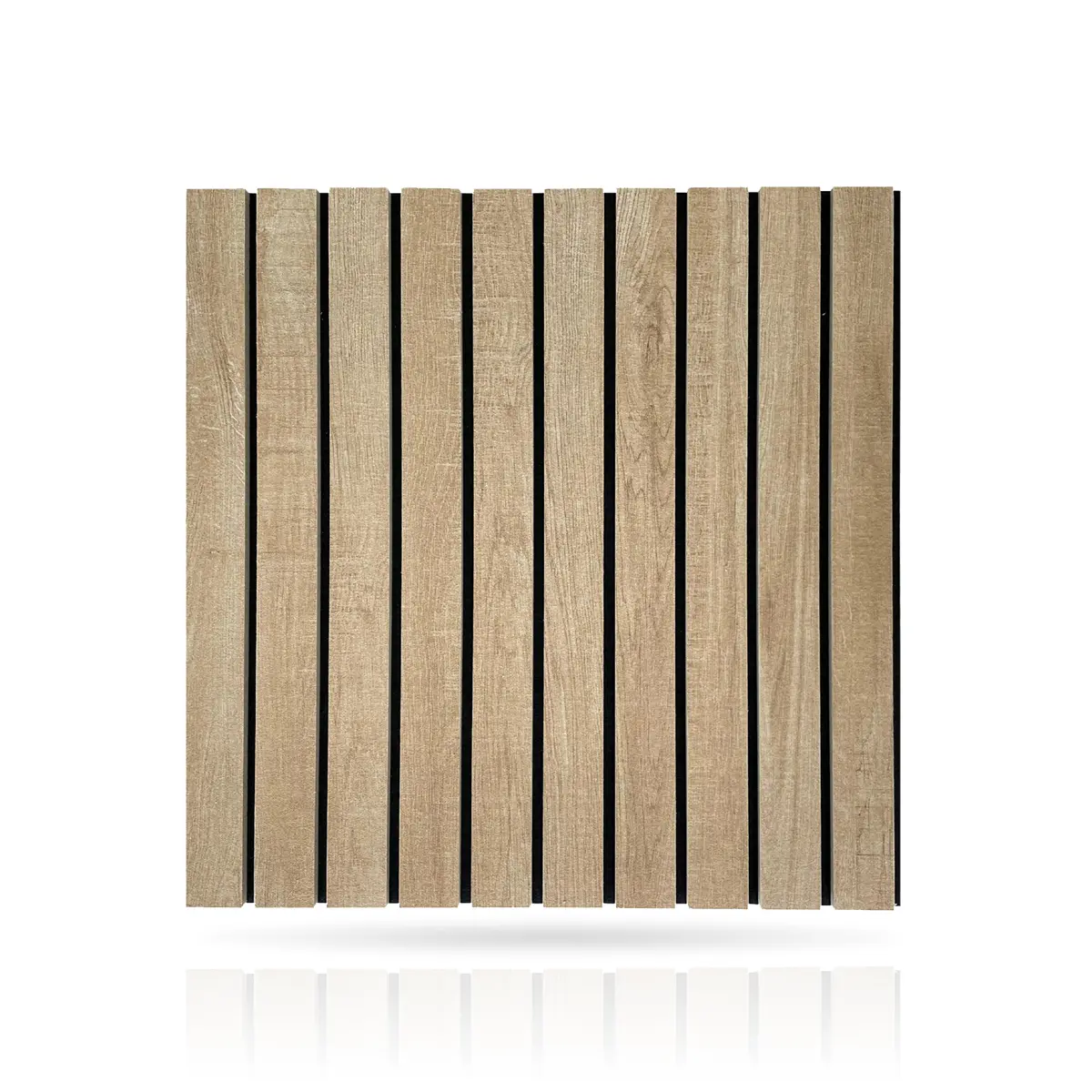 Felt Slatted Acoustic Wall Panels 4 on white background DecorMania EU