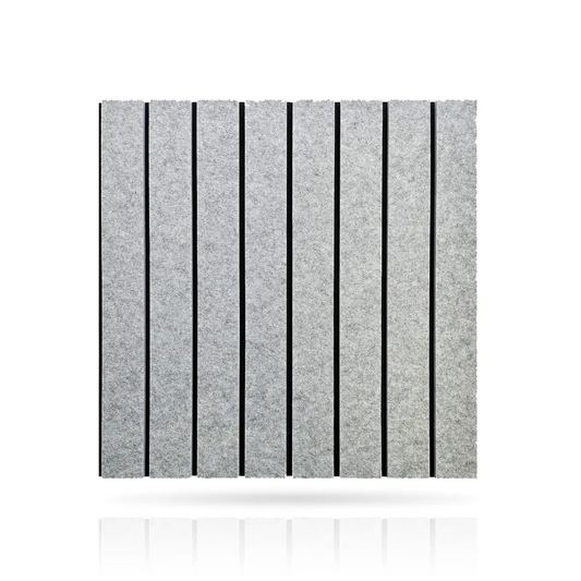 Felt Slatted Acoustic Wall Panels 5 on white background DecorMania EU