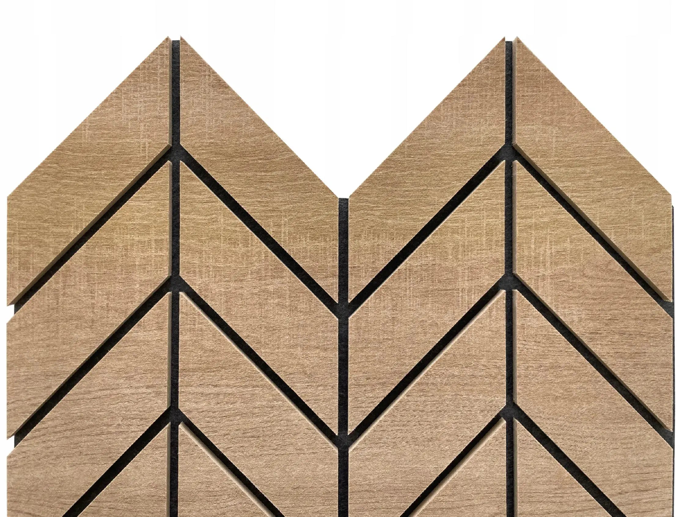 Felt Slatted Acoustic Wall Panels 6 on white background DecorMania EU