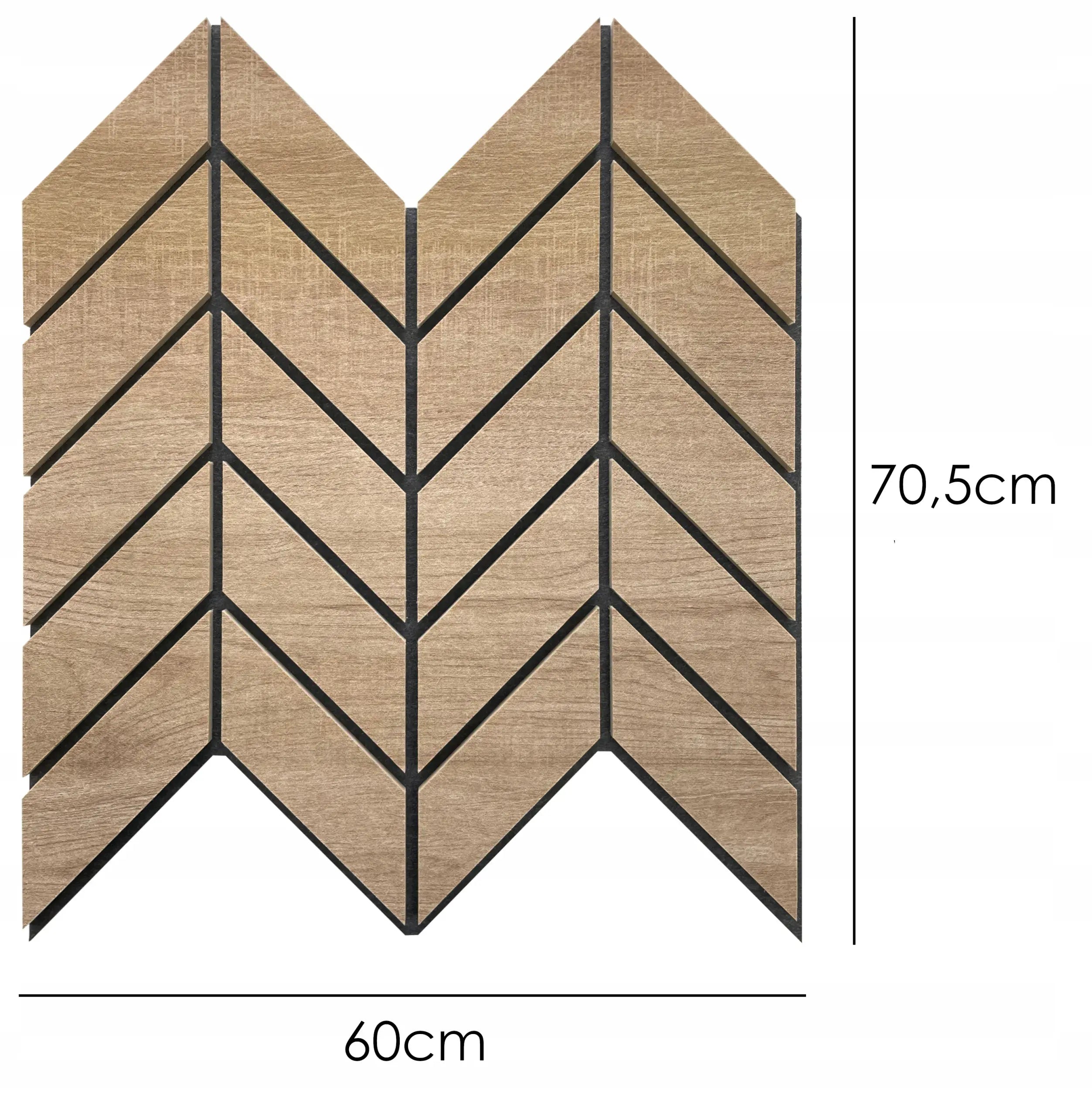 Felt Slatted Acoustic Wall Panels 6 on white background DecorMania EU