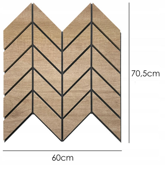 Felt Slatted Acoustic Wall Panels 6 on white background DecorMania EU
