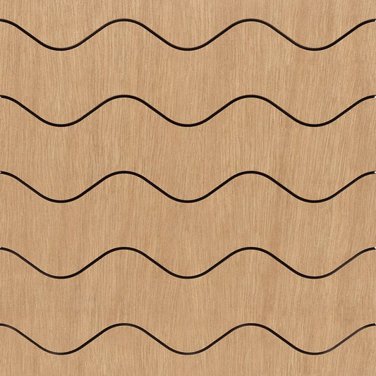 Modern GrooveCraft Milled Acoustic Wall Panels MDF – Model 8 pattern closeup Decormania EU