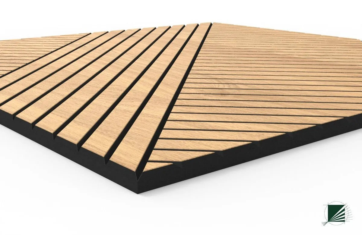 GrooveCraft Milled Acoustic Wall Panels Sample on white background DecorMania.eu