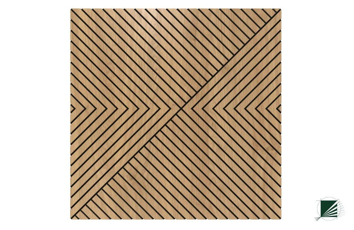 GrooveCraft Milled Acoustic Wall Panels MDF front texture 2 Decormania.eu