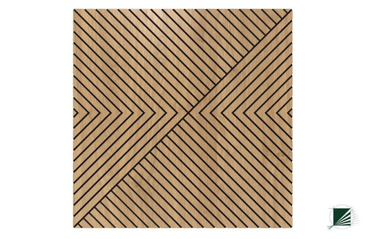 GrooveCraft Milled Acoustic Wall Panels MDF front texture 2 Decormania.eu