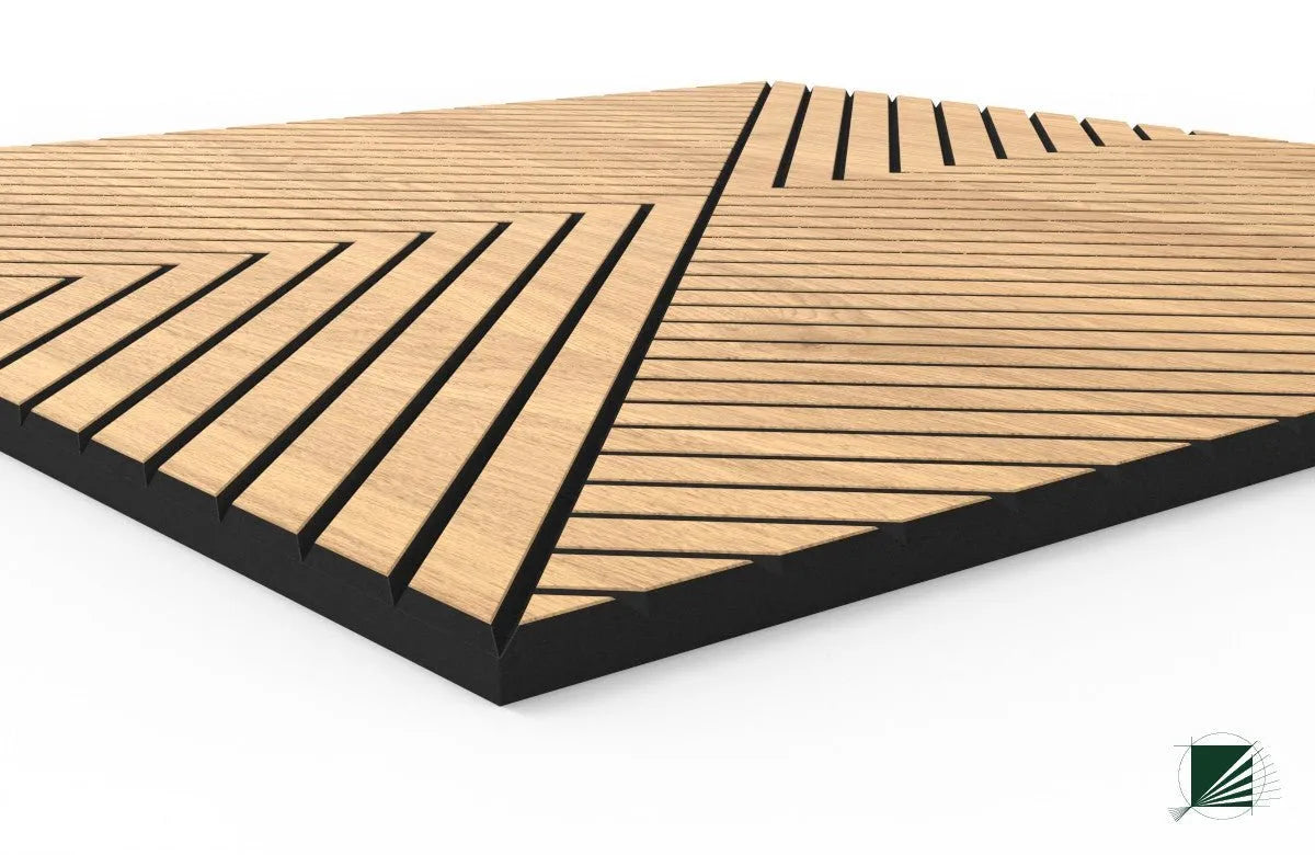 GrooveCraft Milled Acoustic Wall Panels MDF detail texture closeup 2 Decormania.eu