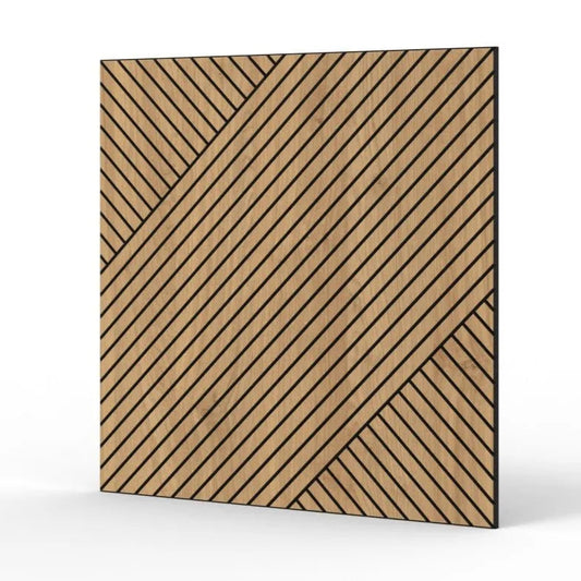 GrooveCraft Milled Acoustic Wall Panels MDF on white background 5 Decormania.eu