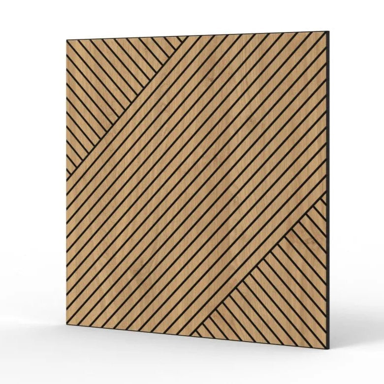 GrooveCraft Milled Acoustic Wall Panels MDF on white background 5 Decormania.eu
