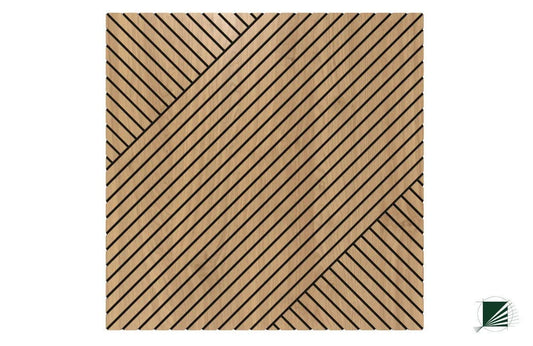 GrooveCraft Milled Acoustic Wall Panels MDF on white background 5 Decormania.eu