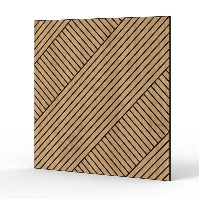 GrooveCraft Milled Acoustic Wall Panels MDF on white background 7 Decormania.eu