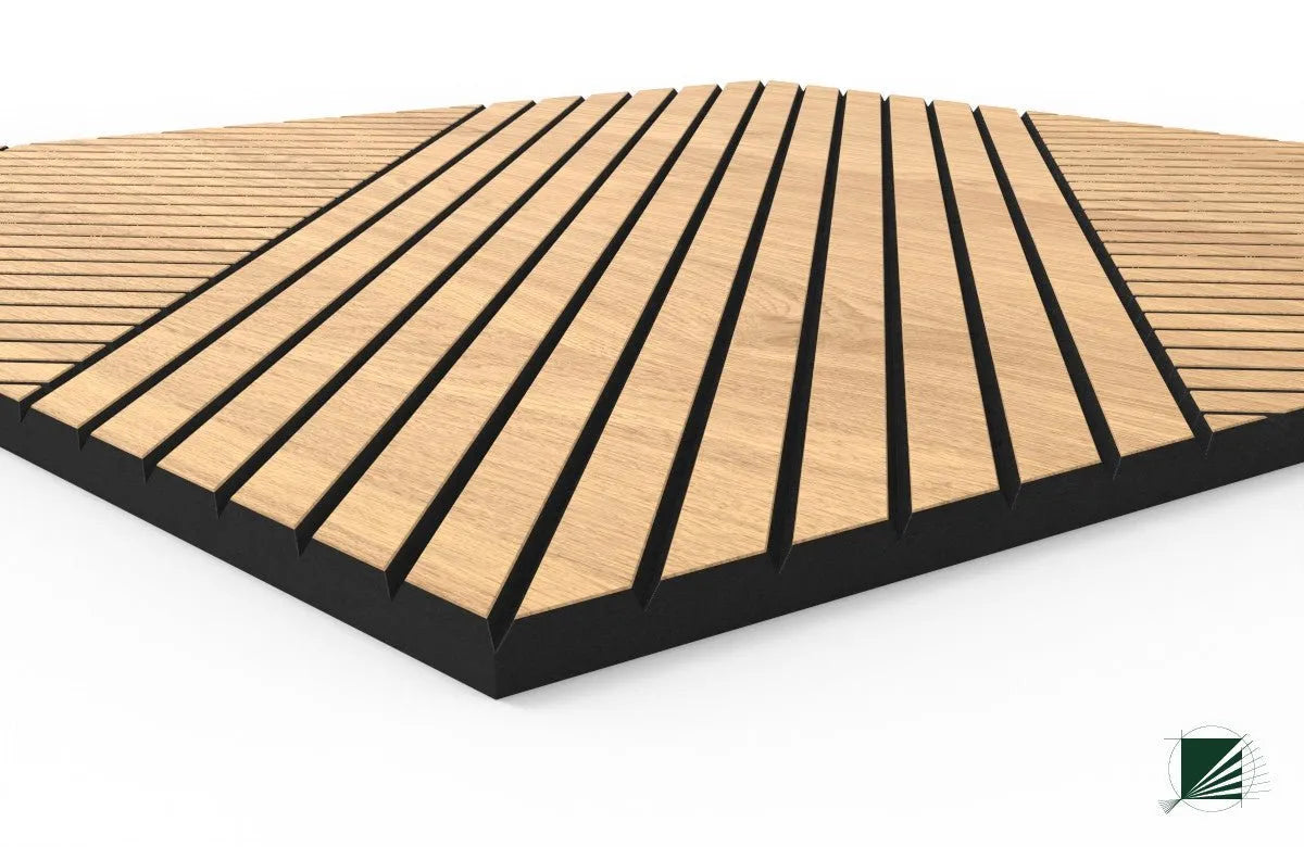 GrooveCraft Milled Acoustic Wall Panels MDF closeup detail 7 Decormania.eu