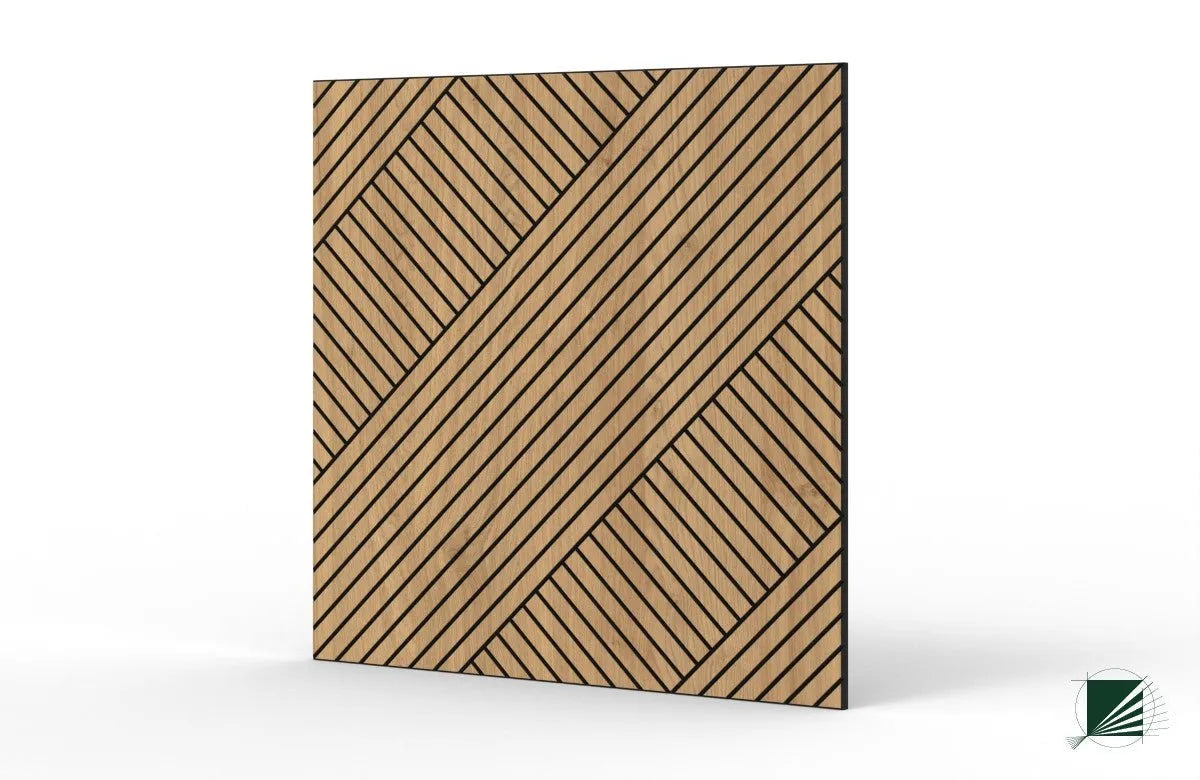 GrooveCraft Milled Acoustic Wall Panels MDF on white background 7 Decormania.eu