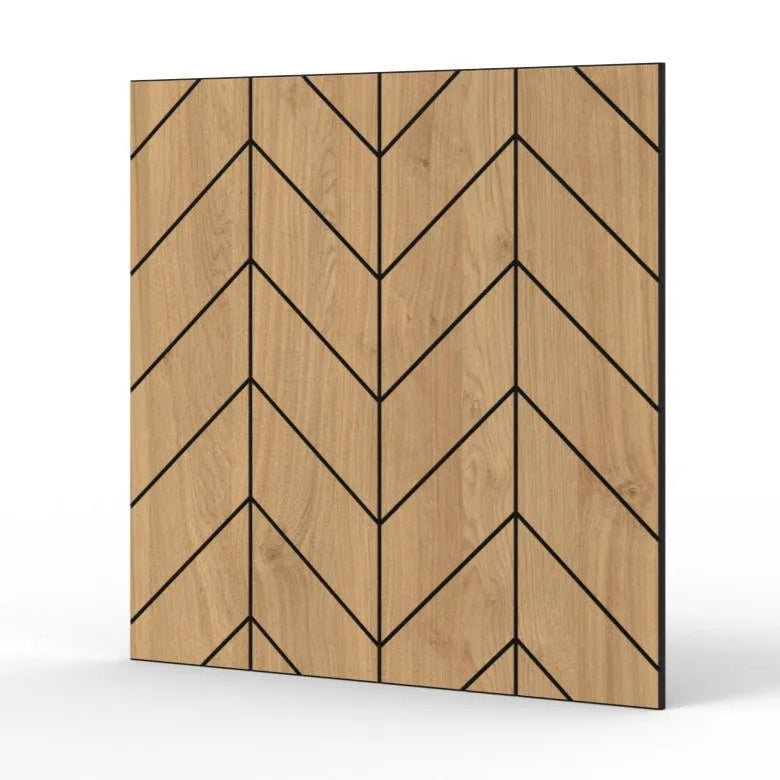 GrooveCraft Milled Acoustic Wall Panels MDF on white background 7 Decormania.eu