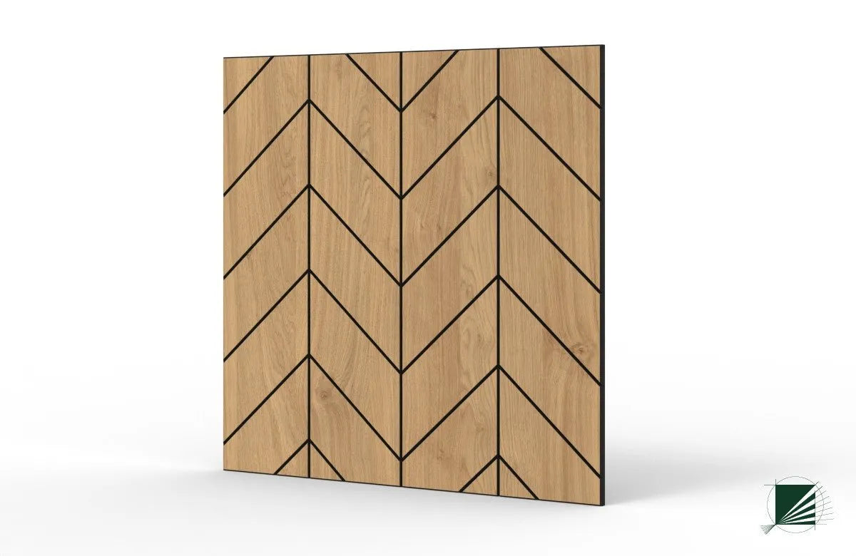 GrooveCraft Milled Acoustic Wall Panels MDF on white colour background 7 Decormania.eu