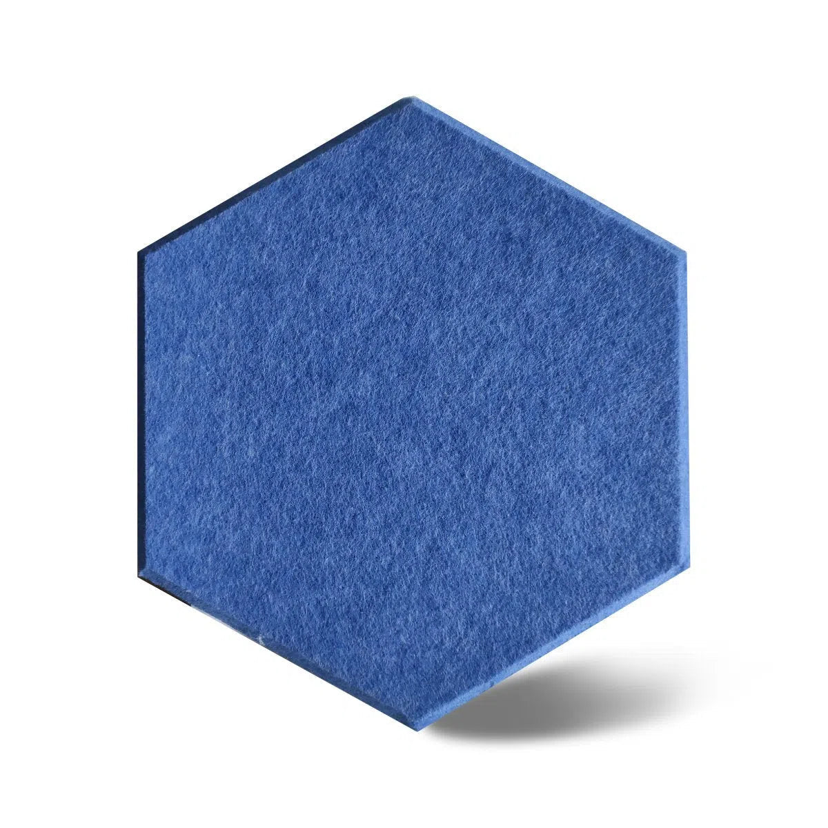 HEXA Acoustic 3D Felt PET Wall Panels single piece on white background DARK BLUE DecorMania.eu