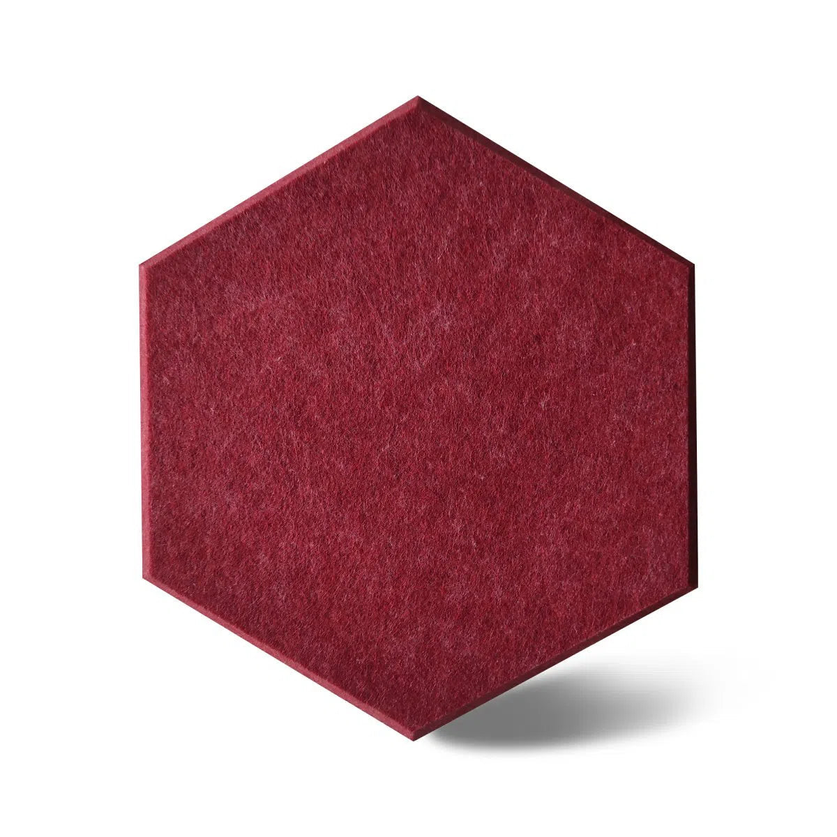 HEXA Acoustic 3D Felt PET Wall Panels RED on white background DecorMania.eu